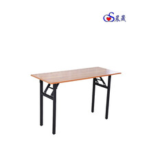 晨晟   电脑桌办公桌折叠桌书桌学习桌家用餐桌公司培训桌120cm60cm 黑胡桃 LC-101