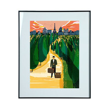 维格列艺术 Decue Wu 现代插画时尚作品 《路易先生 》家居潮流装饰背景墙挂画 140*178