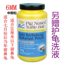马来西亚养殖场配方猪鼻龟饲料宠物龟下沉快速增长高钙蛋白粮 10厘米以上猪龟6MM下沉550克