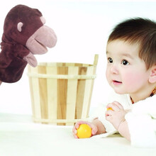 手指玩偶 腹语动物手偶玩具娃娃嘴巴能动亲子游戏讲故事卡通手套玩偶能张嘴 张嘴猩猩手偶