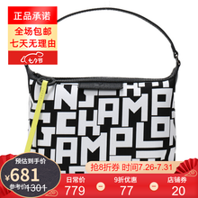 LONGCHAMP珑骧女士LE PLIAGE LGP系列手提单肩包黑色海军蓝拼色尼龙 10039412067黑白色