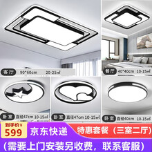 志高（CHIGO）北欧客厅灯led吸顶灯全屋灯具套餐创意个性网红餐厅卧室灯饰组合 网红款特惠套餐卡片