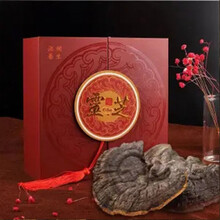 灵芝 野生 天然 野生赤灵芝无柄赤芝整枝大灵芝 灵芝 野生 煲汤 精选野生无柄老灵芝礼盒装500克