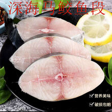 新鲜鲅鱼冷冻马鲛鱼新鲜大马鲛鱼鲅鱼鲜段肉块海鱼海鲜批发 特大号马鲛鱼段五斤