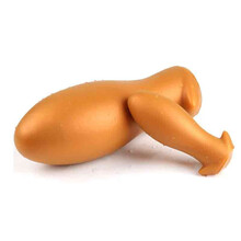 云曼后塞sm后庭柔软粗大肛塞后庭扩肛器硅胶男女用情趣玩具用品龙蛋肛塞 金色-特大号