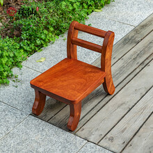 珠仙红木家具缅甸花梨（学名：大果紫檀）新中式小板凳实木小方凳便携钓鱼凳家用洗脚凳旅行小凳子靠背椅 独板小方凳