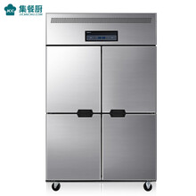 集餐厨四门冰箱商用四开门冰箱全铜管立式冰柜厨房冰柜商用冷藏冷冻双温冰箱大容量四六门不锈钢冷柜 四门全冷冻-工程款