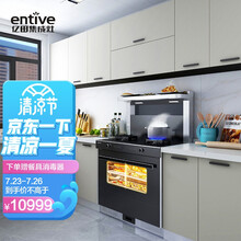 亿田（entive）D2ZK  蒸烤一体集成灶侧吸抽油烟机烟灶套装燃气灶钢化玻璃台面 天然气