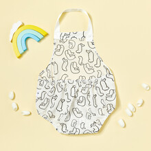 萱享童装 旗舰款 桑宝宝夏季双绉肚兜包屁衣婴儿护肚腿衣服吊带 小鸭子吊带款现货 59cm