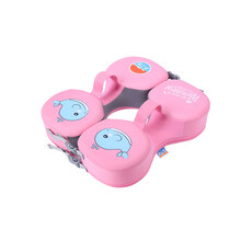 儿童生日礼物水之梦婴儿游泳圈0-3岁儿童宝宝学游泳装备腋下初学者脖圈新生 卡通版托福圈+粉色+3岁以下