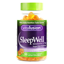 vitafusion褪黑素睡眠软糖 sleep well倒时差 失眠睡眠助眠 美国进口 60粒