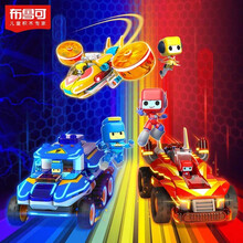 布鲁可 大颗粒积木 儿童玩具布鲁克男孩女孩玩具百变布鲁可拼装积木车 布鲁可战队合体机器人（非遥控版）