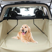宠物车载垫汽车防脏垫大型犬车用狗垫子汽车狗狗坐垫后排安全座椅 卡其色SUV后备箱