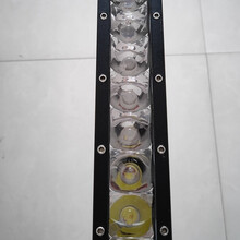 汽车长条灯单排 led射灯12v24v 货车中网强光超亮 越野车顶爆闪雾灯 白光 10珠50瓦33.5厘米  单灯