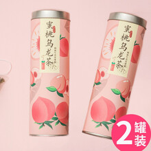 【买1件=发2罐】工手道 蜜桃乌龙茶白桃乌龙茶包冷泡茶三角茶包花茶组合水果茶 蜜桃乌龙茶 2罐装【共60g】