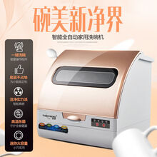 DANYIN   全自动家用小型台式洗碗机热风烘干智能高温消毒刷碗神器免安装商 一代洗碗机  基础款