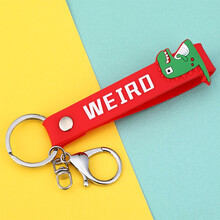 MKING 汽车钥匙扣创意挂件摩托车钥匙链防丢手链包包装饰电动车钥匙环可爱卡通公仔儿童钥匙扣时尚小恐龙手带