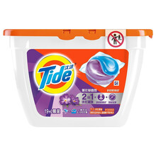 汰渍 Tide 洗衣凝珠 花果香洗衣珠/洗衣球 机洗凝缩洗衣液（新旧规格 随机发货） 护色防串色薰衣草洗衣凝珠21颗