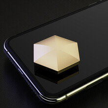 菲利捷 指尖陀螺成人减压神器桌面翻转创意玩具办公室解压抖音同款无聊打发时间指间陀螺 六边形金色+收纳袋