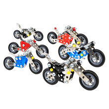 泰格睿顺基概念 金属拆装积木 DIY益智机车 玩具 男童智力开 两辆（颜色随机）