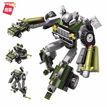 启蒙（ENLIGHTEN）儿童拼装积木玩具兼容乐高男孩玩具极速变形战神爆速游侠系列丛林潜伏者3307