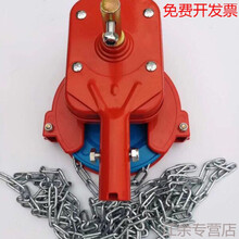 !韩式卷膜器大棚配件侧卷顶卷卷帘机摇膜器/手动放风/压膜卡 韩式精钢顶卷(8米链条定制)