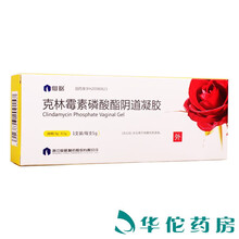 仙琚 克林霉素磷酸酯阴道凝胶 5g:0.1g*1支/盒 5盒（15.5/盒）
