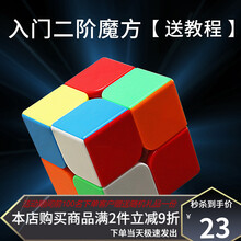 儿童拼图男孩女孩宝宝2-3岁6早教益智力魔方动脑开发启蒙拼装玩具 2阶入门彩色魔方【送教程】