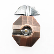 鲁班Puzzle锁蛇口逃生儿童玩具成人烧脑解闷马蹄扣魔锁全套装 深棕色锁(4级)