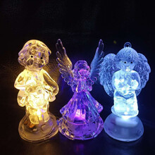 儿童广场玩具摆摊户外大型地摊发光玩具套圈圈七彩led小夜灯批发 儿童礼品夜市广场 发光天使混十个