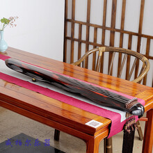 扬州百年老杉木蕉叶古琴 初学者伏羲蕉叶式七弦琴 纯手工生漆演奏琴 蕉叶式朱砂红