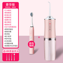 李佳琦冲牙器便携式家用正畸电动洗牙器水牙线儿童结石神器 粉高频款【4喷头3模式】电动牙刷