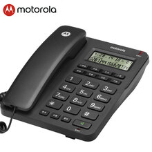 摩托罗拉(Motorola)电话机座机固定电话 办公家用 免提 免打扰 简约时尚CT210C(黑色)