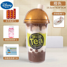 迪士尼（DISNEY） 智益玩具抖音吹泡泡相机少女心ins网红奶茶杯泡泡机棒全自动防漏女孩玩具 咖啡(电池+1瓶泡泡水+背带+10包泡泡液)