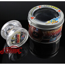 奥迪双钻火力少年王老款悠悠球溜溜球火力战士银电 收藏品 浅灰色 暴风战鹰-透明版