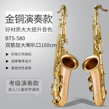 【保价30天】  法国Blanche   萨克斯 初学者 降b调次中音萨克斯管乐器 BTS-580金铜材质