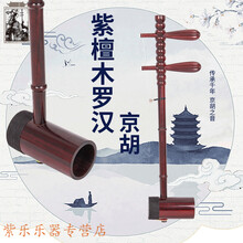 京胡民族乐器紫檀木西皮二黄京胡初学演奏京胡加铝合金琴盒 二黄