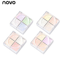 novo四宫格轻盈无痕定妆蜜粉 李佳琦定妆控油遮瑕保湿24小时散粉提亮显白 防水防汗四宫格四色闪粉 3#白净微闪