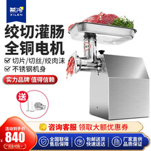 希冷(XILEN)绞肉机商用电动 切肉机商用灌肠机全自动切片机切丝 12型精铸钢单绞肉机
