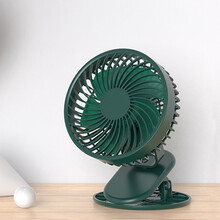 匠范 小风扇/电风扇/台式夹扇usb充电壁扇迷你学生宿舍床头办公室桌面壁挂式小型夹子风扇 F46复古绿