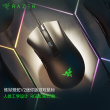 雷蛇 Razer 雷蛇炼狱蝰蛇V2迷你版 鼠标 有线鼠标 游戏鼠标 右手鼠标 RGB 电竞 黑色 8500DPI