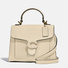 蔻驰(coach) 奢侈品 女士专柜款tabby系列20号小号单肩手提包象牙白色