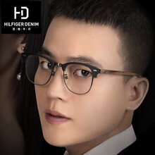 HD陌生的恋人欧豪霍佑泽同款眼镜男潮复古木质近视镜框架可配度数透明镜片 木质黑啡 配1.56防辐射镜片