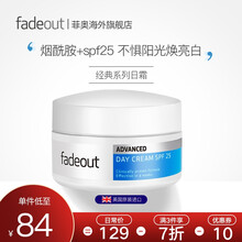 英国进口Fadeout烟酰胺美白面霜女补水防晒日霜 提亮肤色补水保湿润肤乳液面霜 50ml