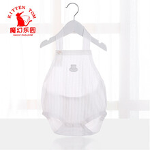 婴儿肚兜夏季新生儿婴儿肚兜夏装薄款包屁衣服夏季连体衣夏天宝宝三角哈衣 白 色 80cm