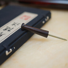 杉贝 SHANBEI 古琴专用挂钩木质不锈钢挂钩墙壁挂钉护弦膏防滑垫抖音同款 增强款乌木挂钩+三大