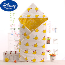 【DSN】迪士尼品牌新生儿睡袋婴儿秋冬加厚可脱胆抱被初生儿纯棉春秋加薄棉包被夏款薄抱包被秋冬 白底皇冠春秋款 适合18-28度 90x90cm