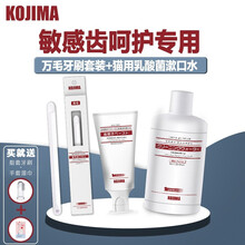 日本KOJIMA猫咪牙刷牙膏套装猫专用牙刷宠物可食用除口臭牙齿清洁用品 万毛牙刷+猫牙膏+猫乳酸菌漱口水
