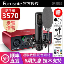 Focusrite 福克斯特录音声卡Solo 3代专业配音混音编曲吉他弹唱乐器录音频接口电脑外置设备 SOLO 搭配SE2200话筒套装