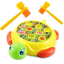 爱婴乐 儿童打地鼠玩具婴幼儿敲击两一岁宝宝女孩小孩男孩1-2-3岁益智电动周岁礼物 乌龟打地鼠【配两锤】